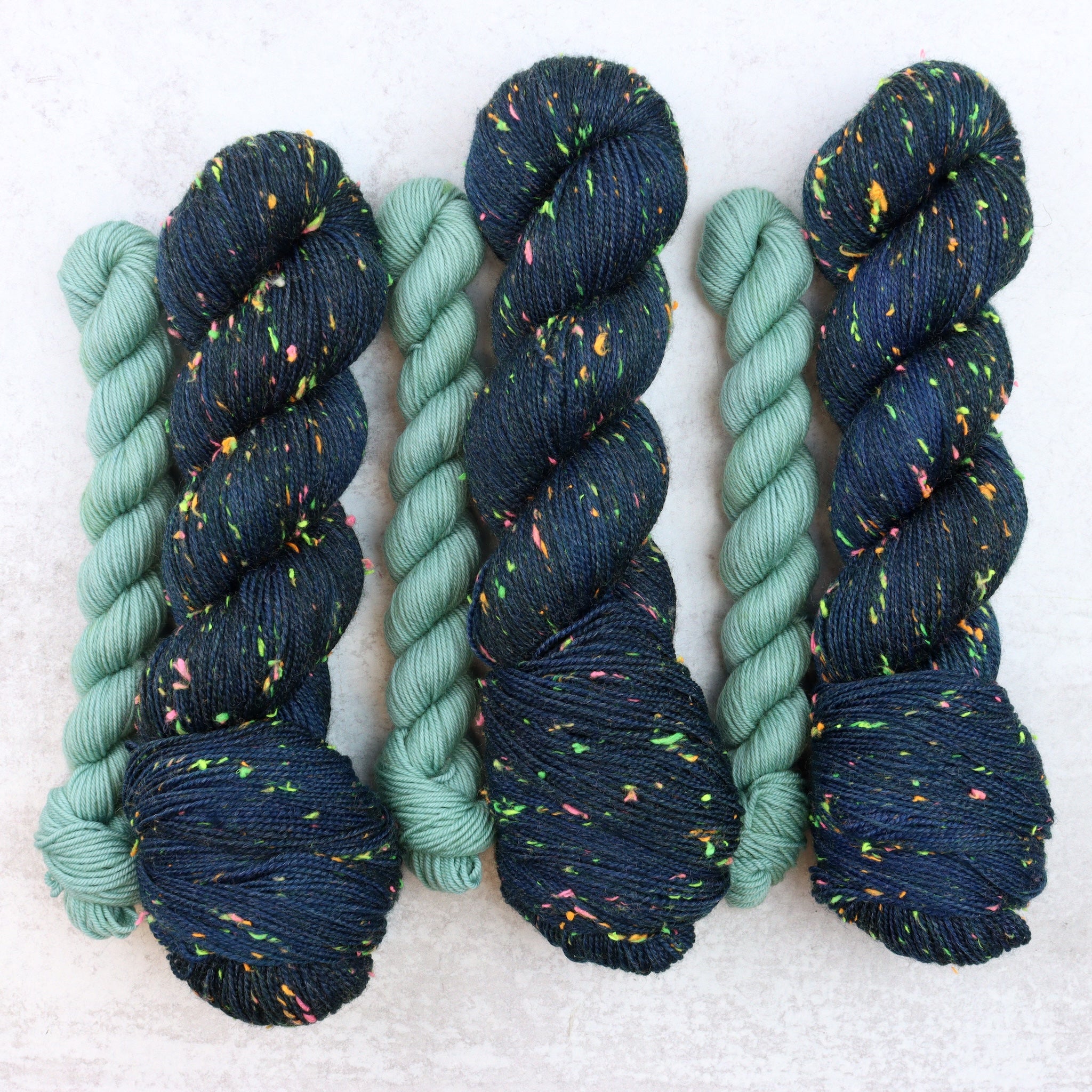 Haunt + Sage - Neon Tweed Sock Set