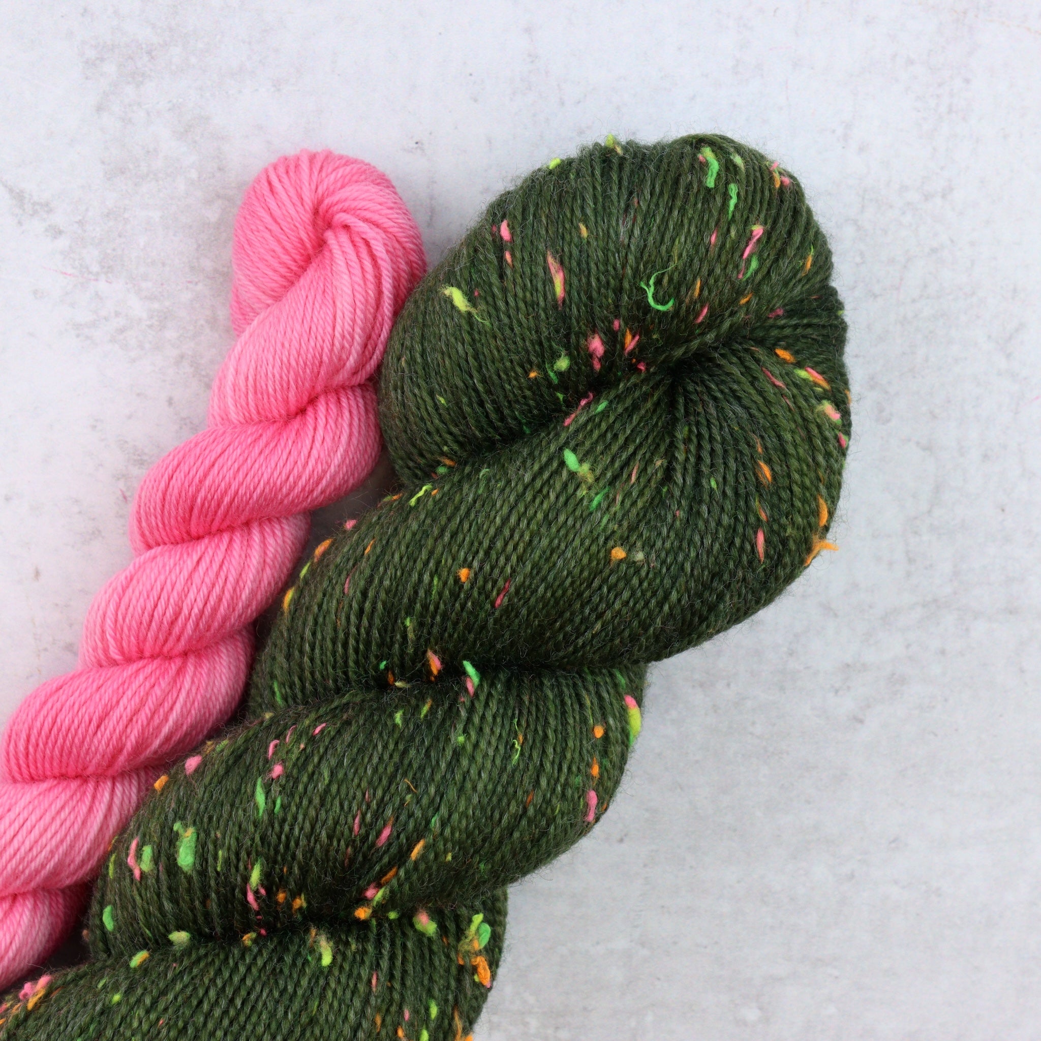 Olive + Flamingo - Neon Tweed Sock Set