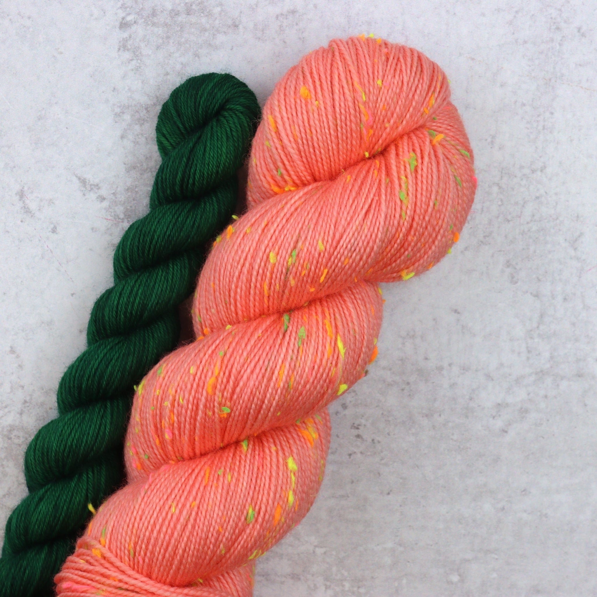 Peach + Envy - Neon Tweed Sock Set